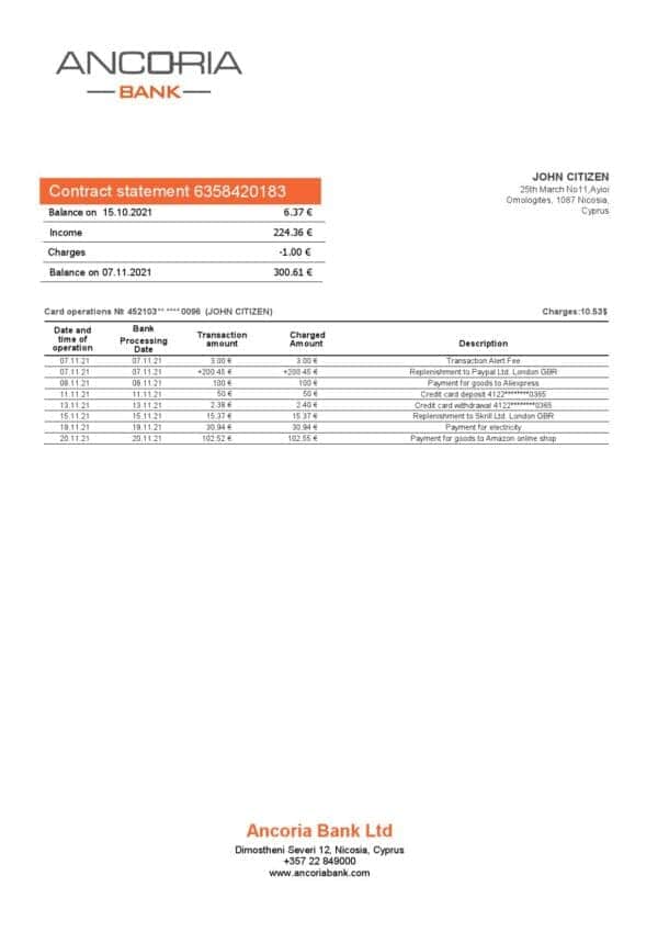 Cyprus-Ancoria-bank-statement_000001.jpg Cyprus Ancoria bank statement template in Word and PDF format