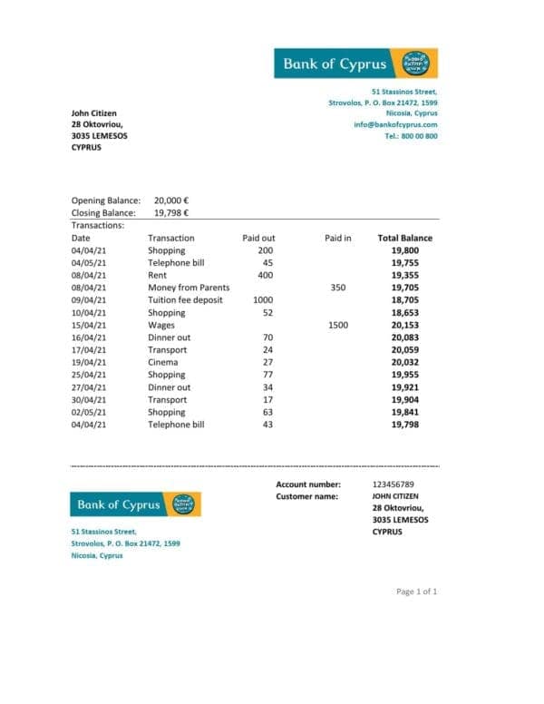 Cyprus-Bank-of-Cyprus_000001.jpg Cyprus Bank of Cyprus bank statement easy to fill template in .xls and .pdf file format