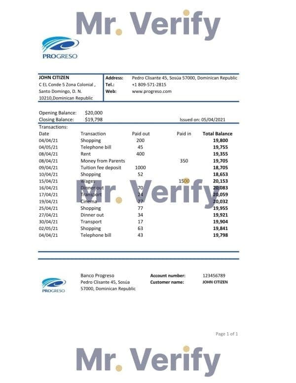 Dominican-Republic-Banco-Progreso.jpg Dominican Republic Progreso bank statement template, Excel and PDF format (.xls and .pdf)