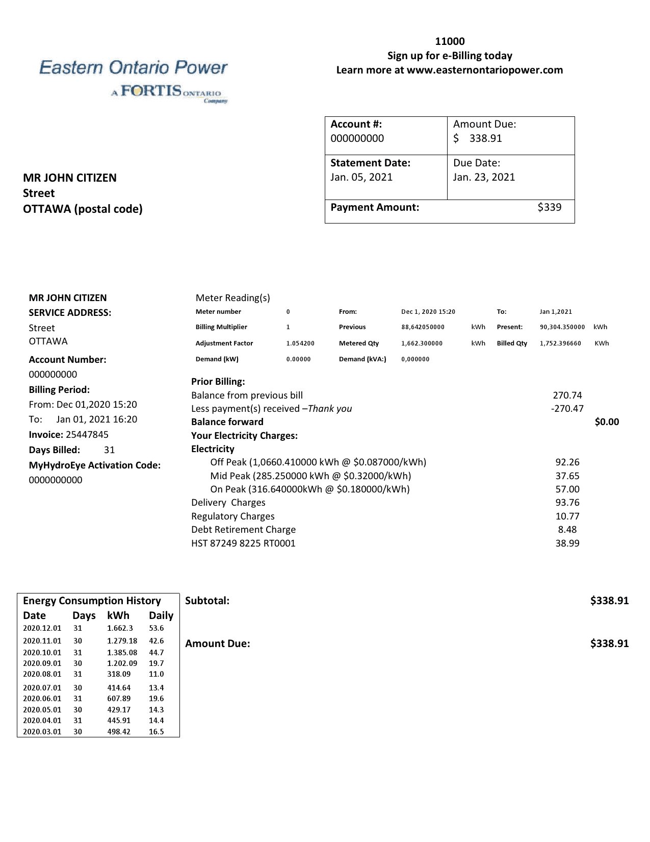 Eastern-Ontario-Power_000001.png Canada Eastern Ontario Power Utility Bill Template in Word and PDF Format