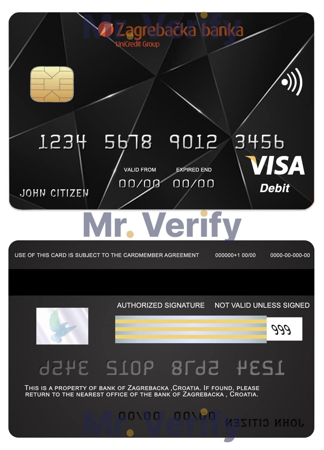 Editable Croatia Zagrebacka bank visa credit card Templates in PSD Format Editable Croatia Zagrebacka bank visa credit card Templates in PSD Format