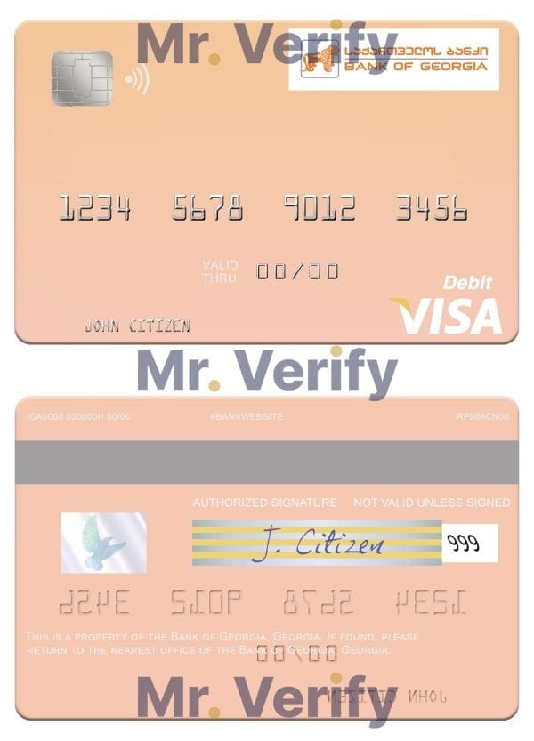 Editable Georgia Bank of Georgia visa debit card Templates in PSD Format Editable Georgia Bank of Georgia visa debit card Templates in PSD Format