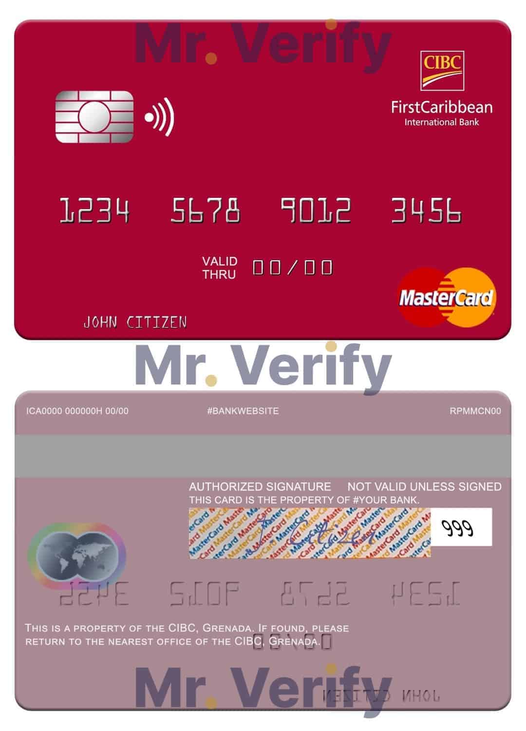 Editable Grenada CBIC mastercard Templates in PSD Format Editable Grenada CBIC mastercard Templates in PSD Format