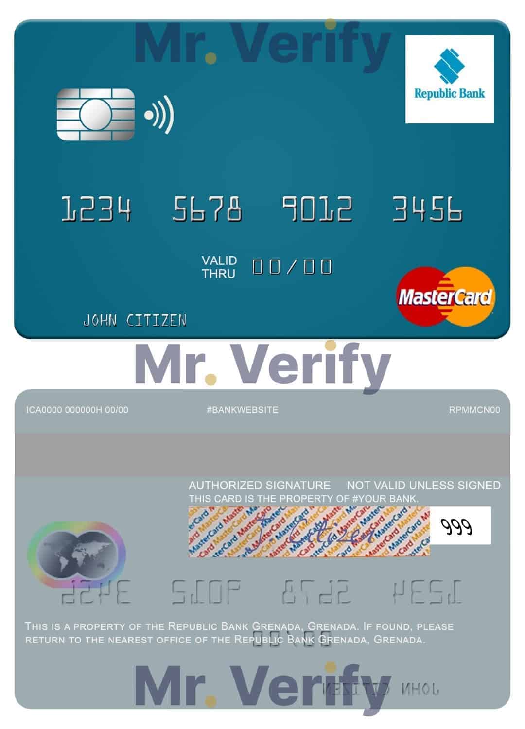 Editable Grenada Republic Bank mastercard Templates in PSD Format Editable Grenada Republic Bank mastercard Templates in PSD Format