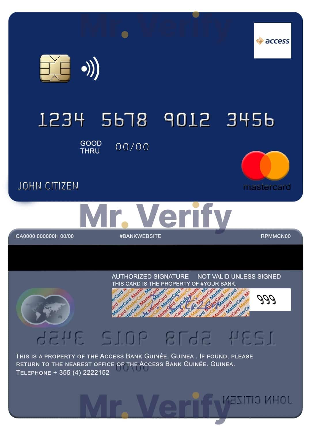 Editable Guinea Access Bank Guinée mastercard Templates in PSD Format Editable Guinea Access Bank Guinée mastercard Templates in PSD Format