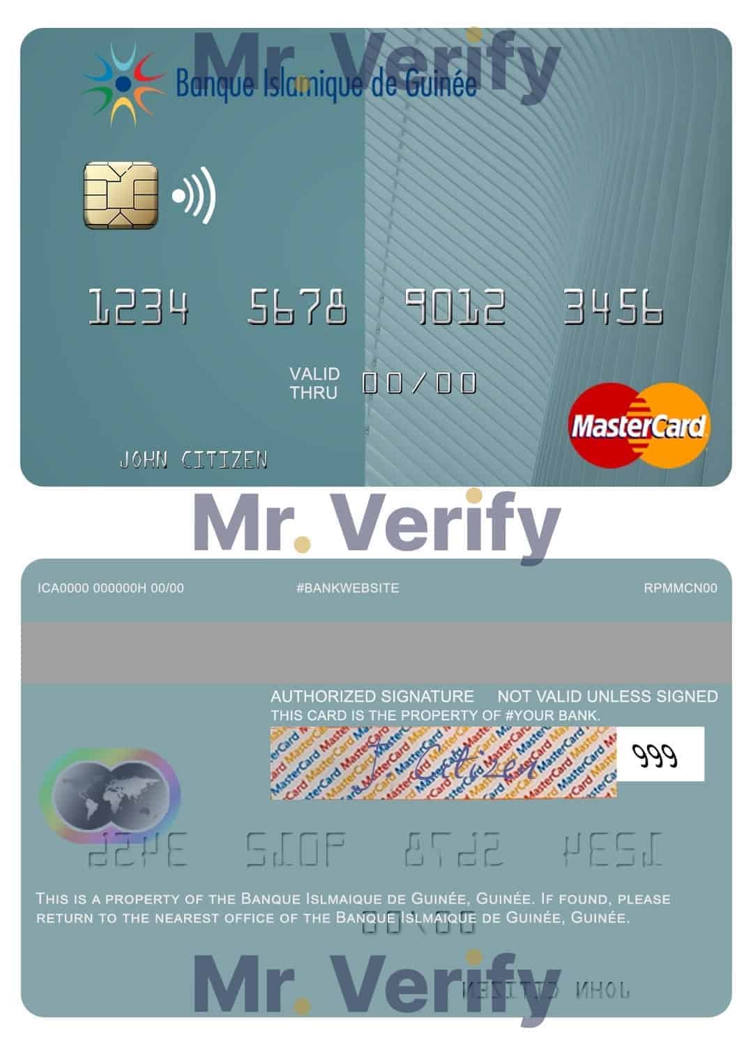 Editable Guinea Banque Islmaique de Guinée mastercard credit card Templates in PSD Format Editable Guinea Banque Islmaique de Guinée mastercard credit card Templates in PSD Format