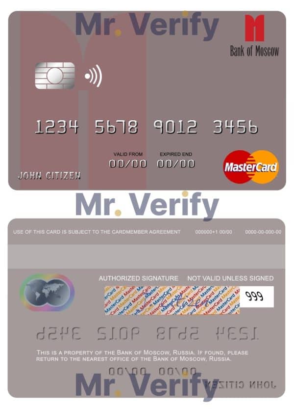 Editable Russia Bank of Moscow mastercard Templates in PSD Format Editable Russia Bank of Moscow mastercard Templates in PSD Format