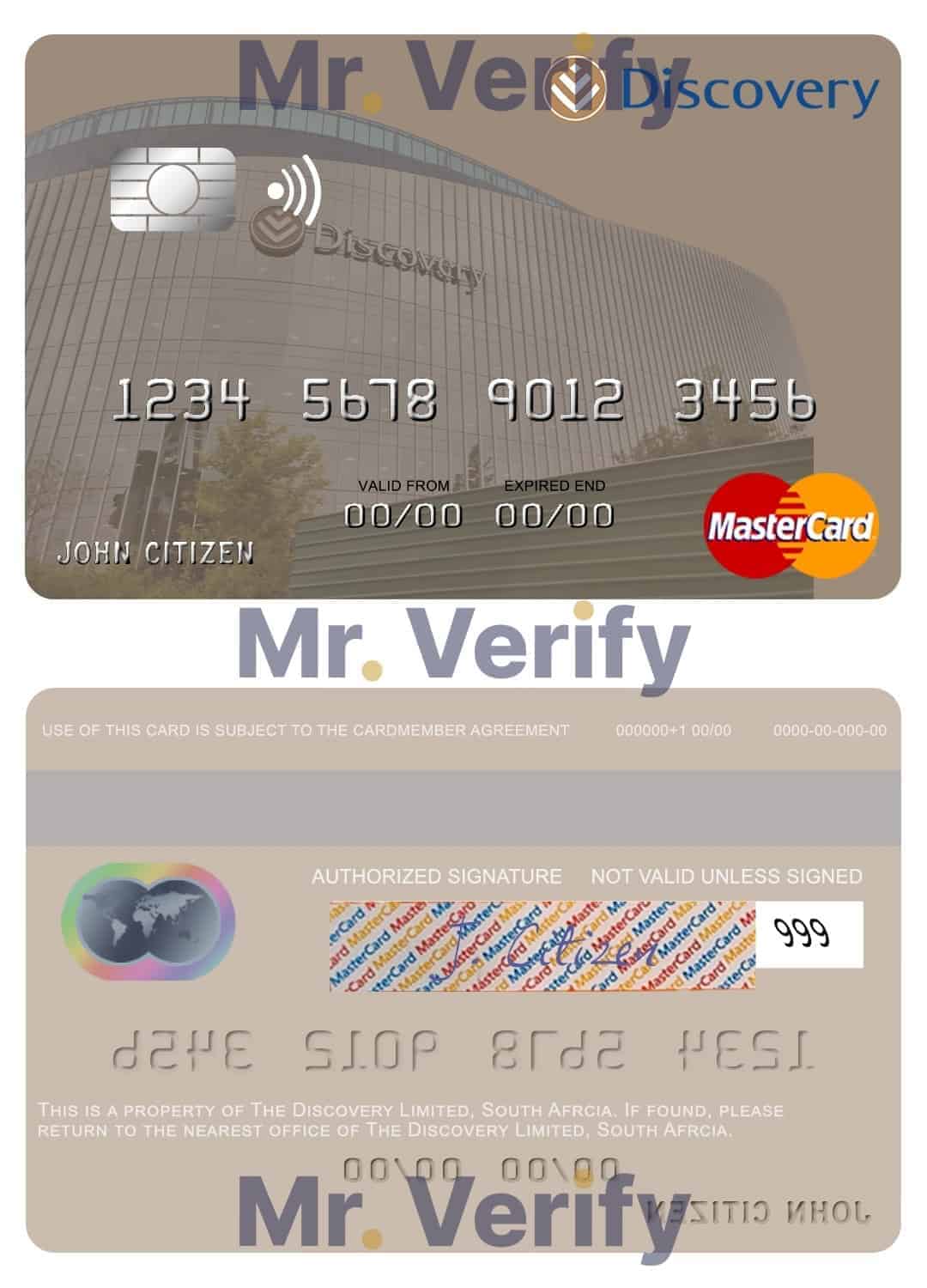 Editable South Africa Discovery Limited mastercard credit card Templates in PSD Format Editable South Africa Discovery Limited mastercard credit card Templates in PSD Format