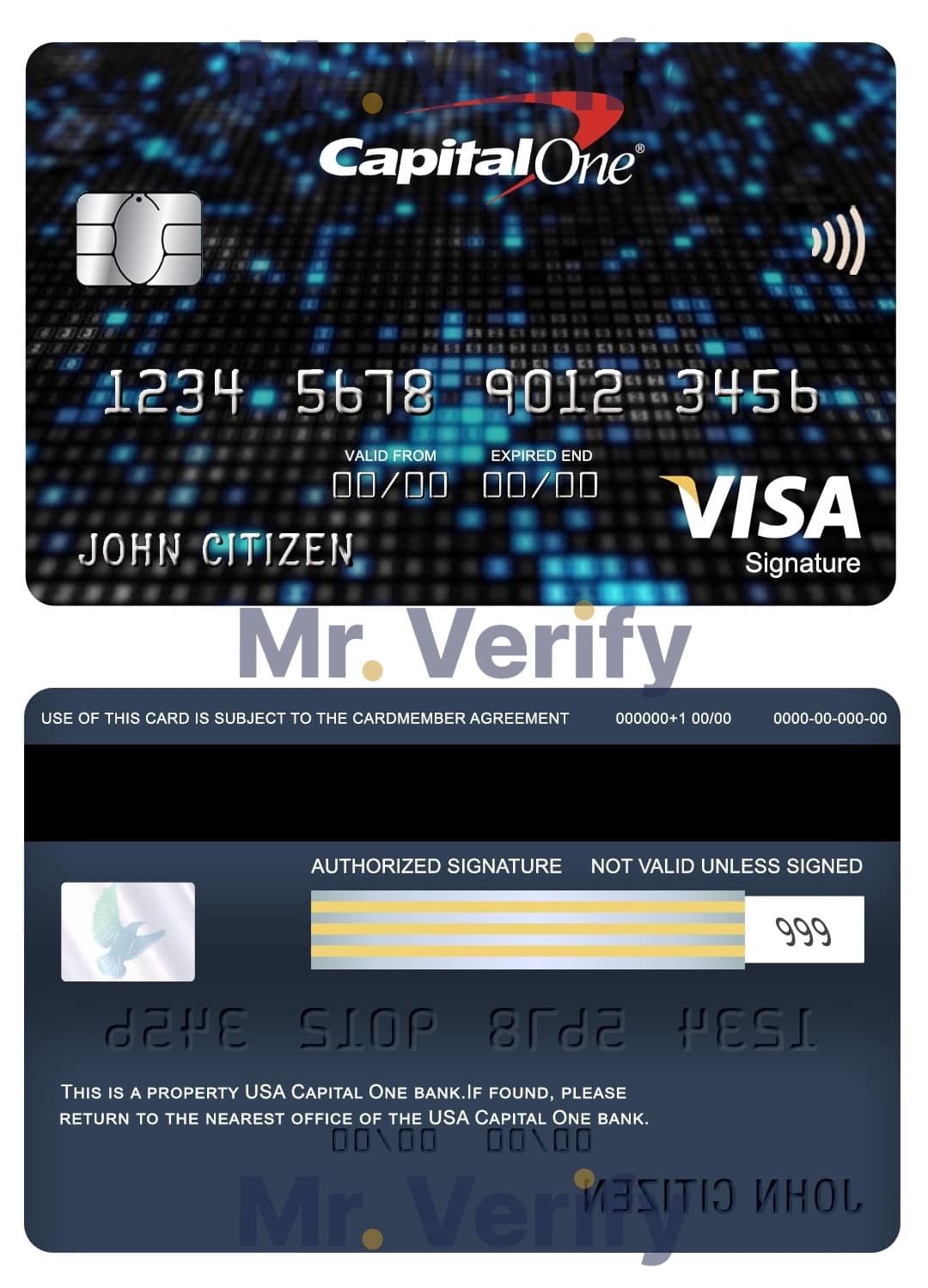 Editable USA Capital One bank visa signature card Templates in PSD Format Editable USA Capital One bank visa signature card Templates in PSD Format