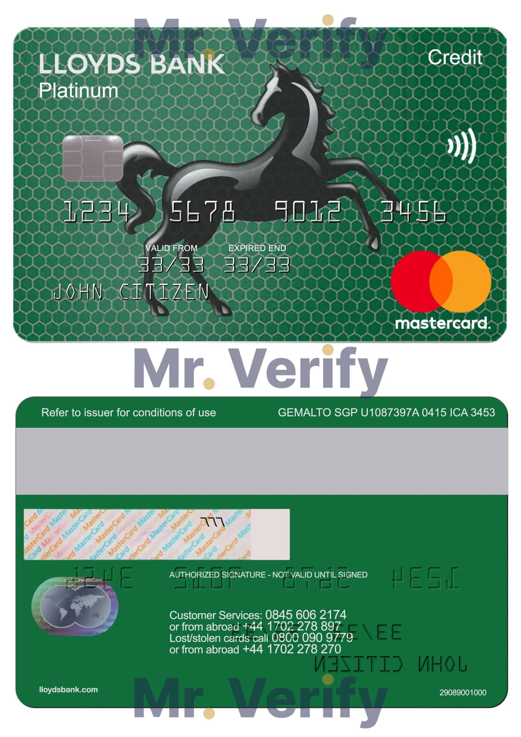 Editable United Kingdom Lloyds platinum mastercard Templates in PSD Format Editable United Kingdom Lloyds platinum mastercard Templates in PSD Format