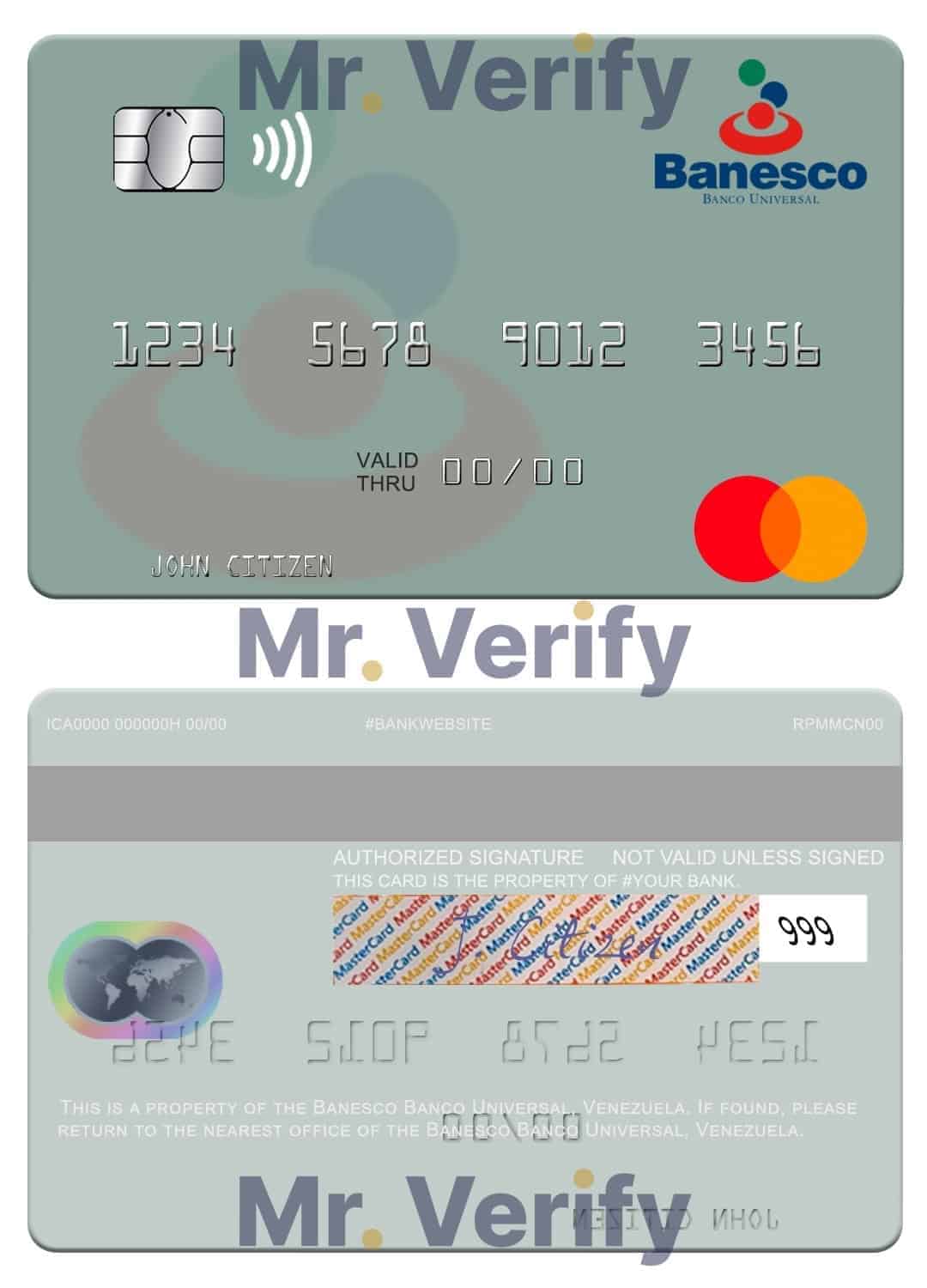 Editable Venezuela Banesco Banco Universal mastercard Templates in PSD Format Editable Venezuela Banesco Banco Universal mastercard Templates in PSD Format
