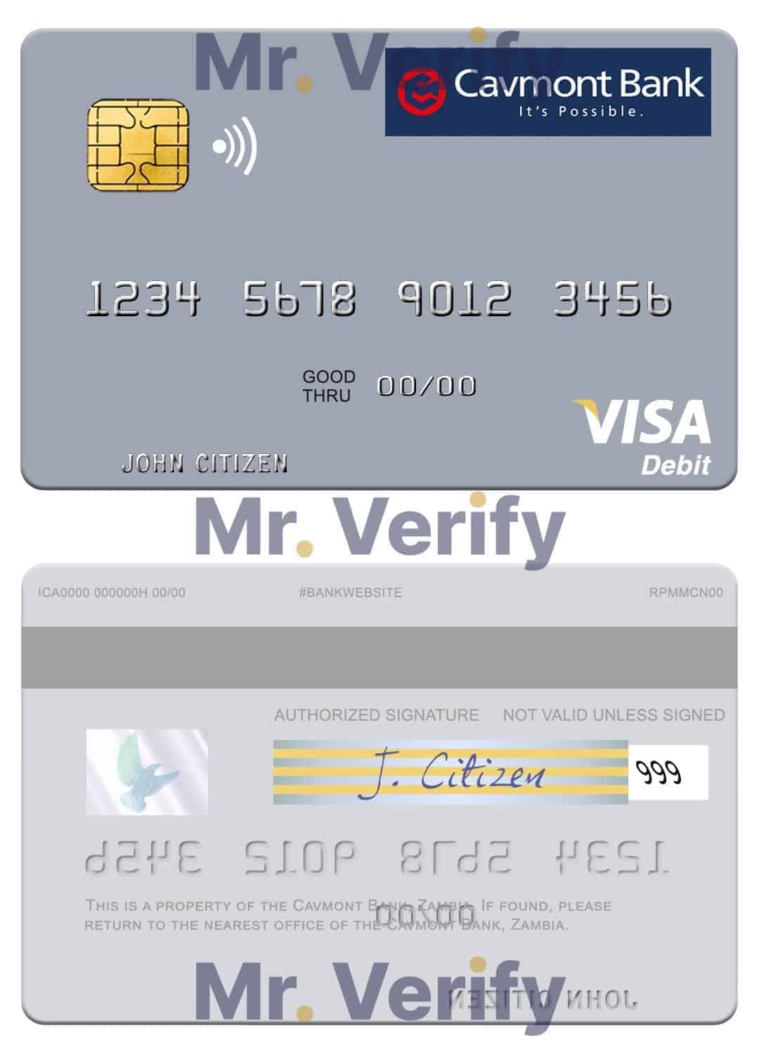 Editable Zambia Cavmont Bank visa debit credit card Templates in PSD Format Editable Zambia Cavmont Bank visa debit credit card Templates in PSD Format