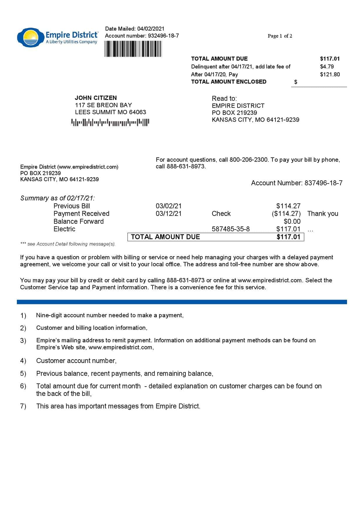 Empire-District.jpg USA Empire District Electric Company utility bill template in Word and PDF format (2 pages)