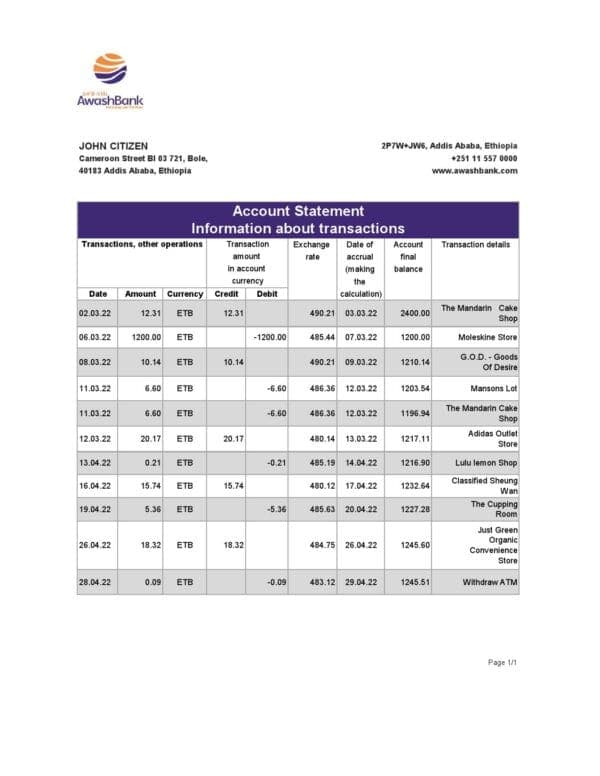 Ethiopia-Awash-Bank-statement_000001.jpg Ethiopia Awash Bank statement Excel and PDF template