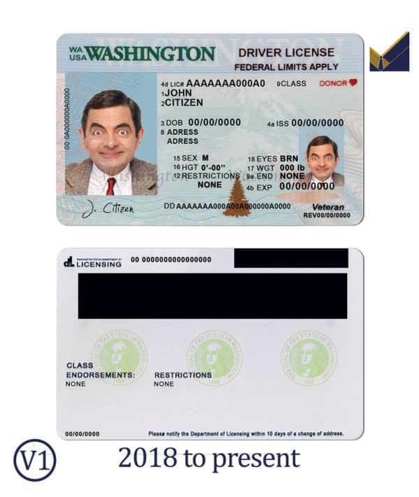 Fake-USA-Washington-Driver-License-Template