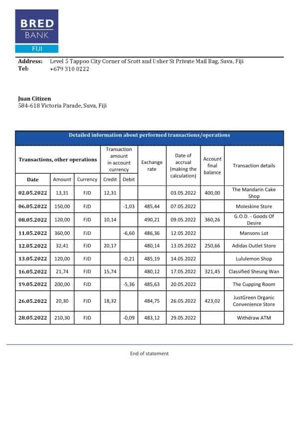Fiji-Bred-bank-statement-template-in-Word-and-PDF-format.jpg Fiji Bred bank statement template in Word and PDF format