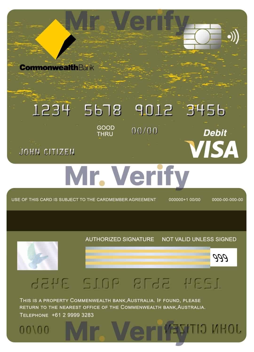 Fillable Australia Commonwealth Account Bank visa card Templates Fillable Australia Commonwealth Account Bank visa card Templates