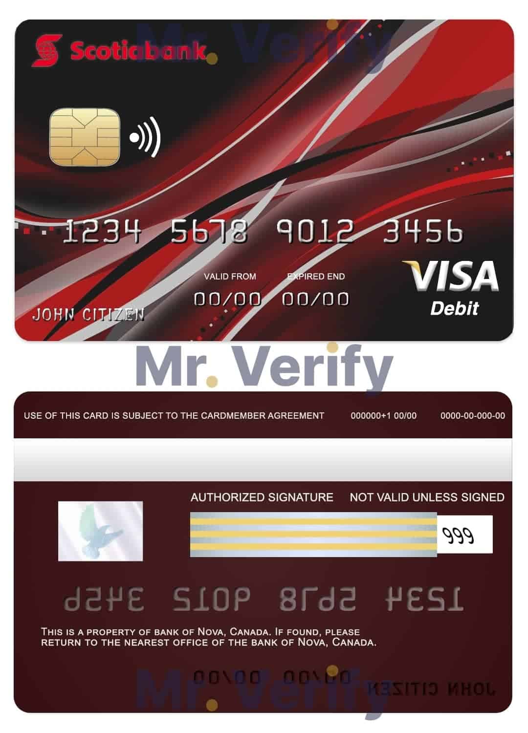 Fillable Canada Nova bank visa card Templates Fillable Canada Nova bank visa card Templates | Layer-Based PSD