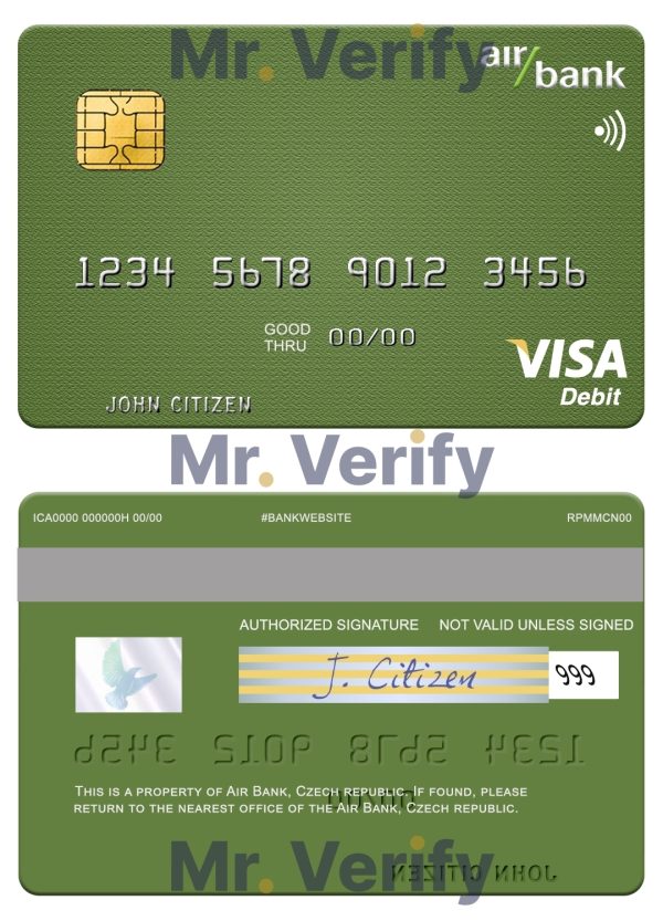 Fillable Czech Air Bank visa debit card Templates Fillable Czech Air Bank visa debit card Templates