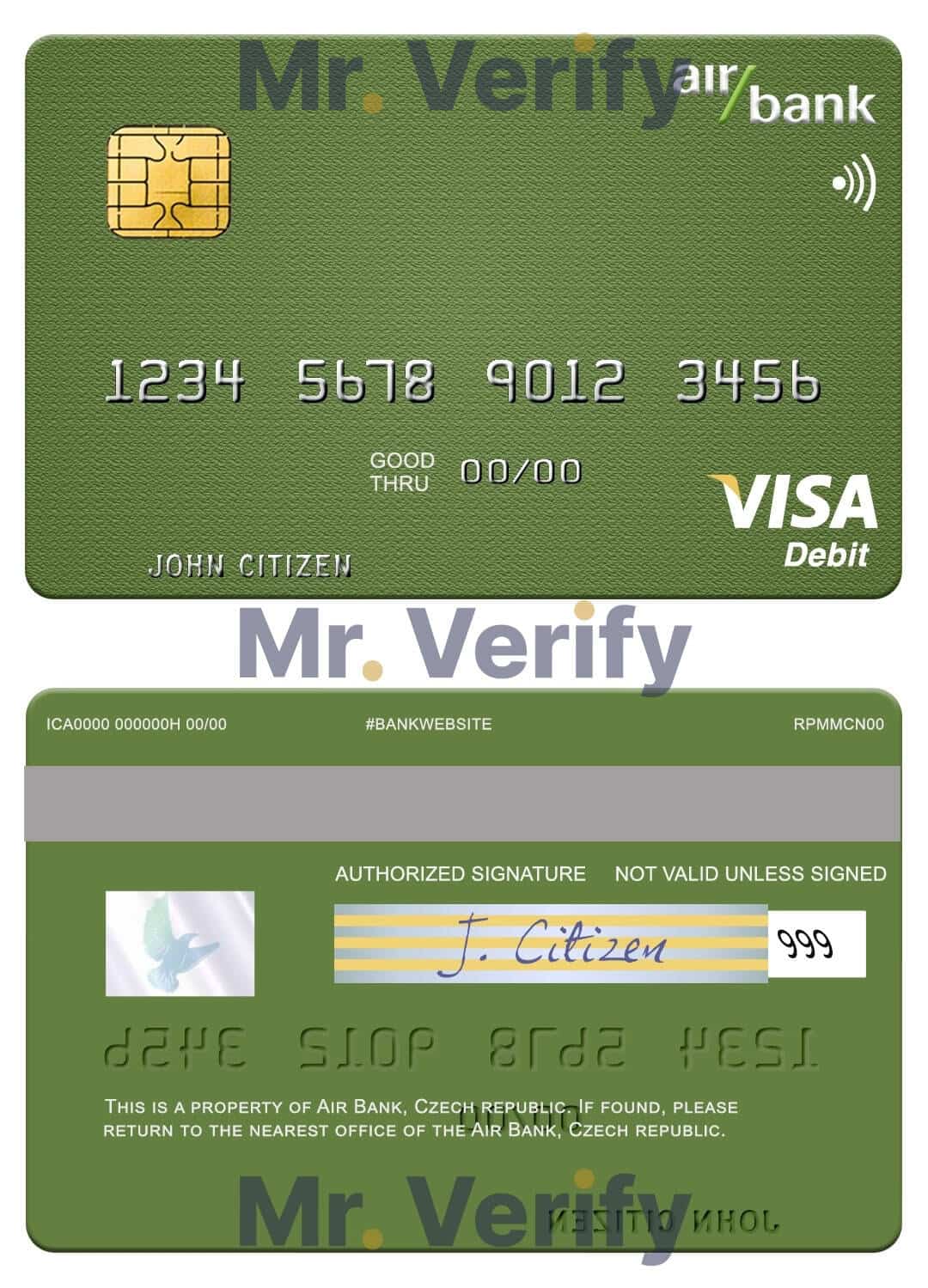 Fillable Czech Air Bank visa debit card Templates Fillable Czech Air Bank visa debit card Templates