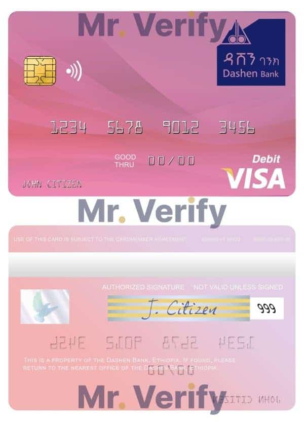 Fillable Ethiopia Dashen Bank visa debit credit card Templates Fillable Ethiopia Dashen Bank visa debit credit card Templates