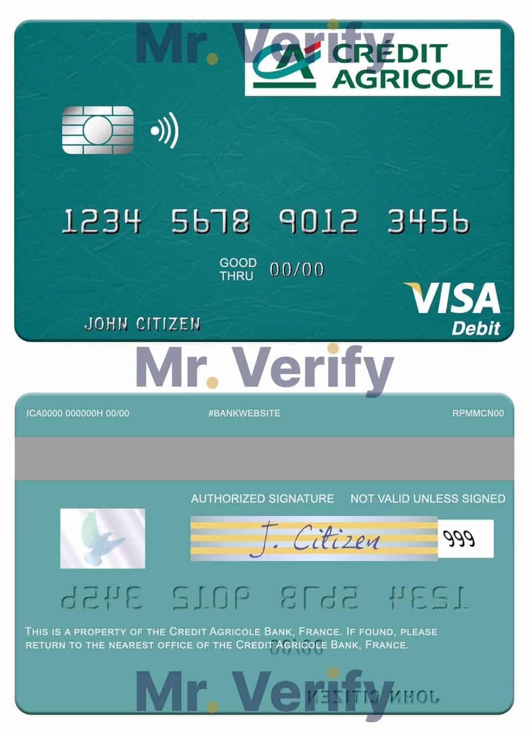 Fillable France Credit Agricole Bank visa debit card Templates Fillable France Credit Agricole Bank visa debit card Templates