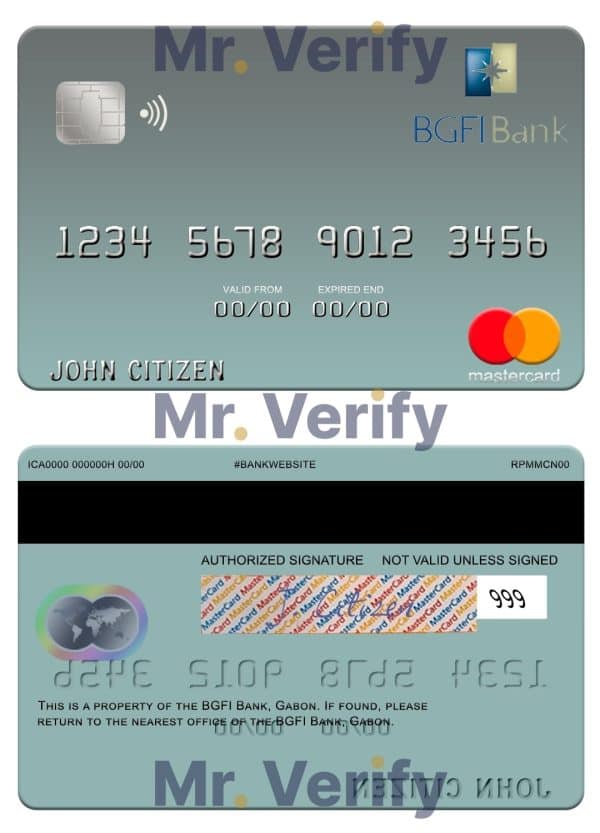 Fillable Gabon BGFI Bank mastercard Templates Fillable Gabon BGFI Bank mastercard Templates
