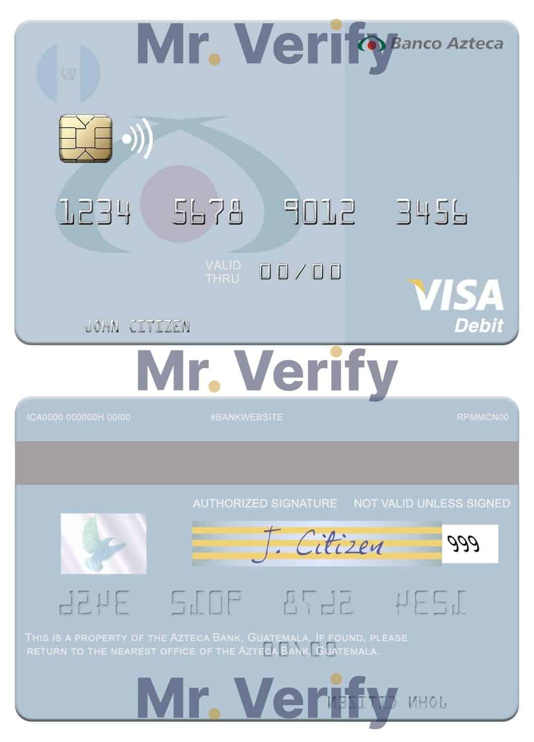 Fillable Guatemala Azteca Bank visa card Templates Fillable Guatemala Azteca Bank visa card Templates