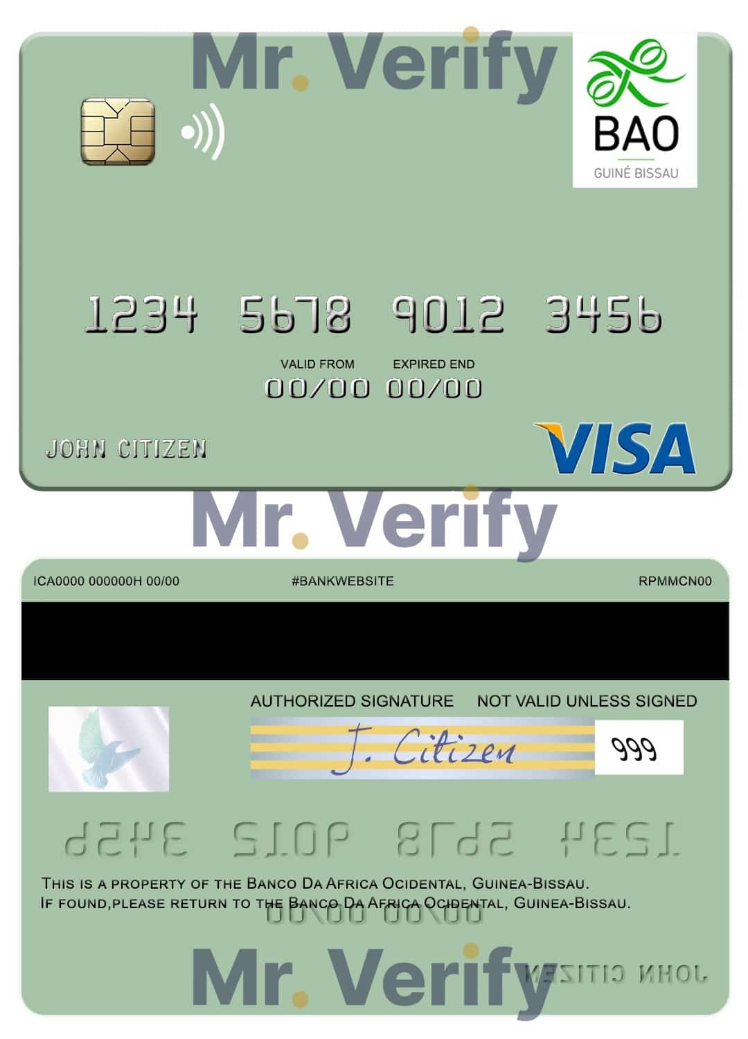 Fillable Guinea Bissau Banco Da Africa Ocidental visa card Templates Fillable Guinea Bissau Banco Da Africa Ocidental visa card Templates