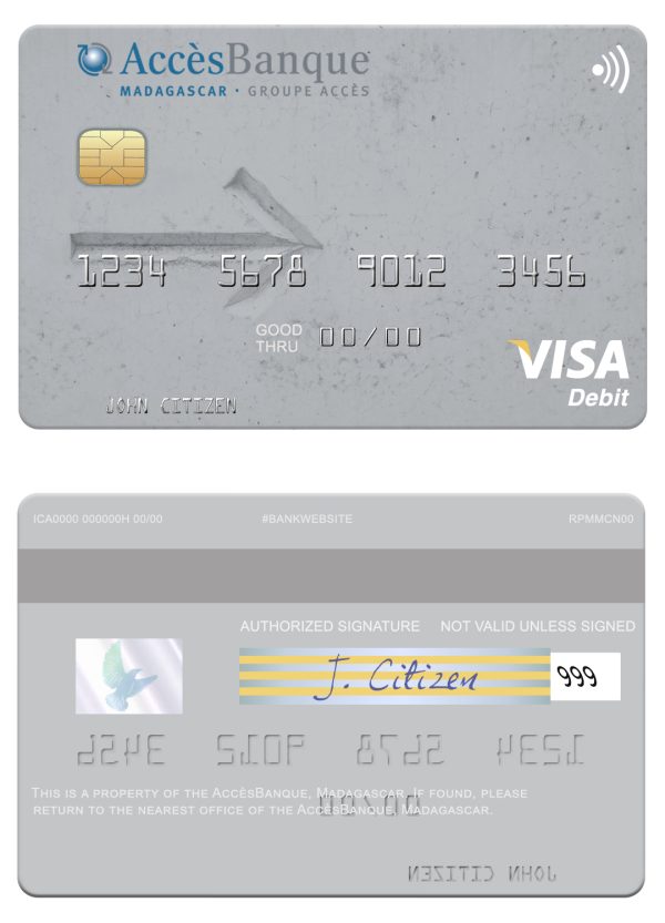 Fillable Madagascar AccèsBanque visa card Templates Fillable Madagascar AccèsBanque visa card Templates