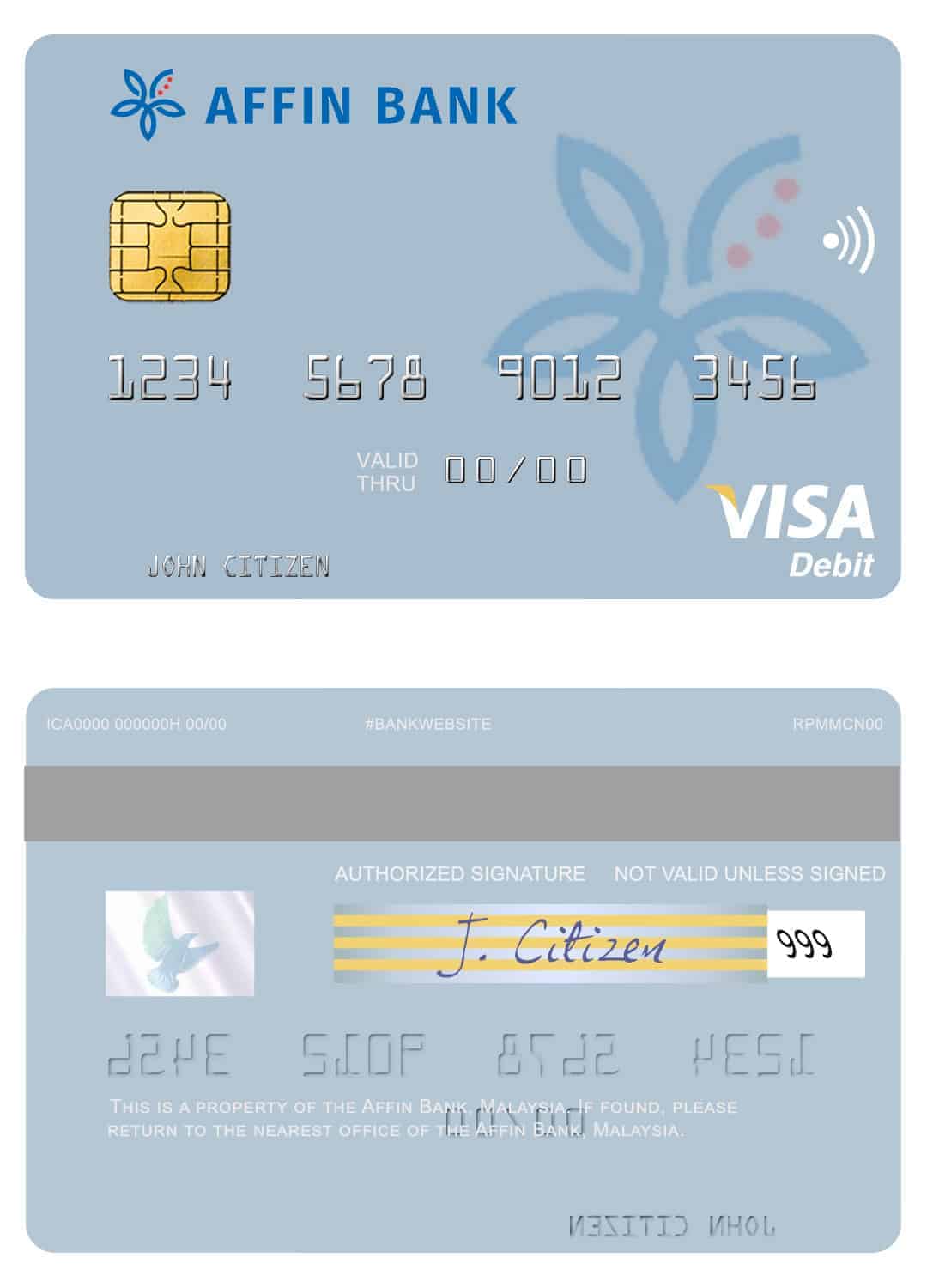 Fillable Malaysia Affin Bank visa card Templates Fillable Malaysia Affin Bank visa card Templates