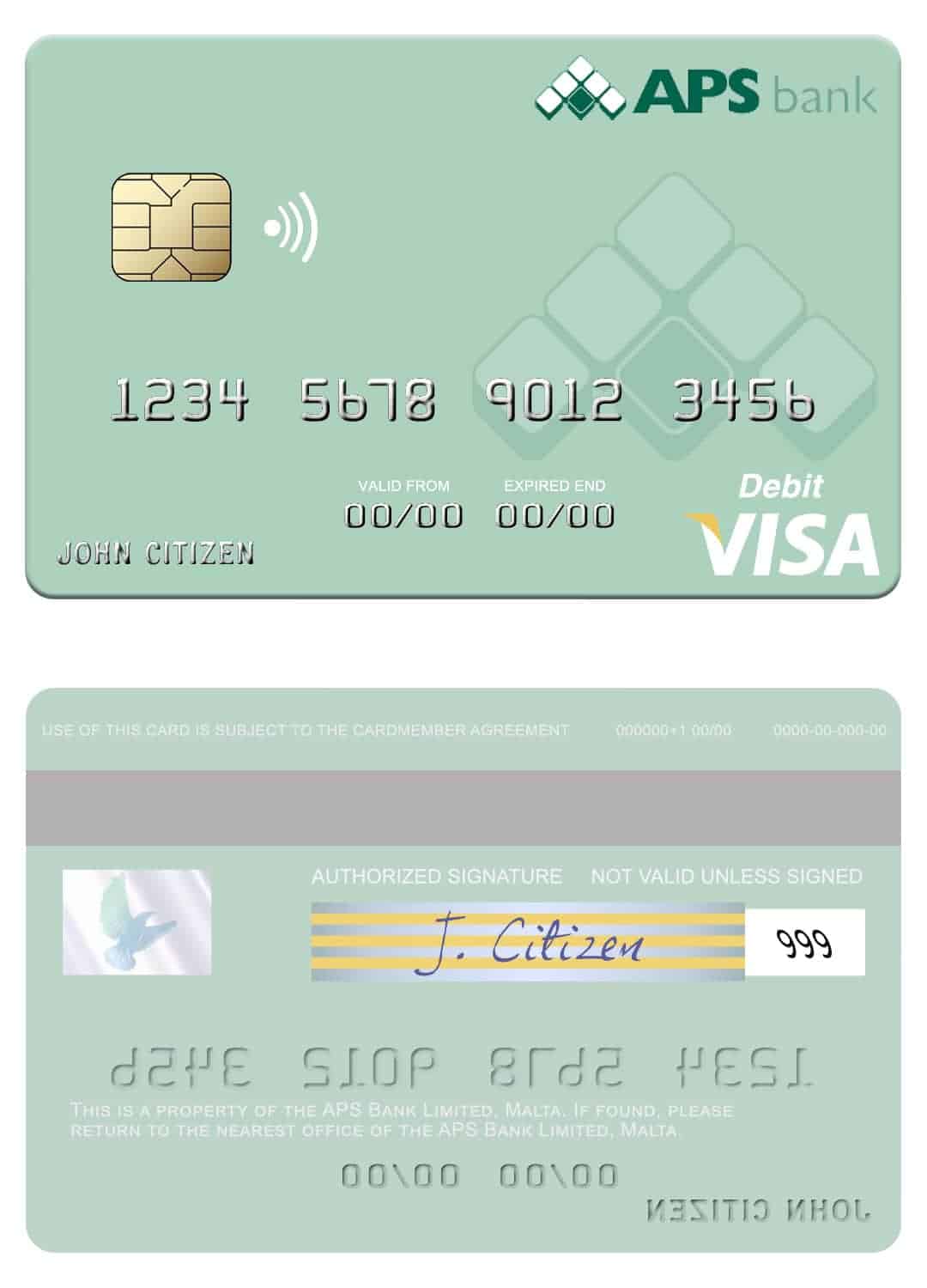 Fillable Malta APS Bank Limited visa card Templates Fillable Malta APS Bank Limited visa card Templates