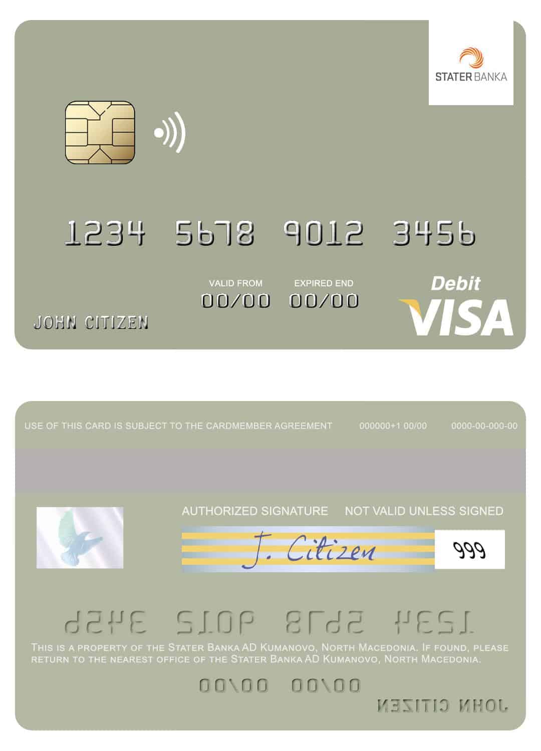 Fillable North Macedonia Stater Banka AD Kumanovo visa debit card Templates Fillable North Macedonia Stater Banka AD Kumanovo visa debit card Templates