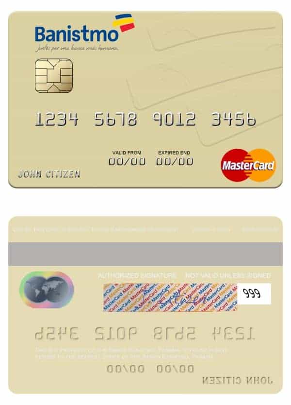 Fillable Panama Banco Banistmo mastercard Templates Fillable Panama Banco Banistmo mastercard Templates