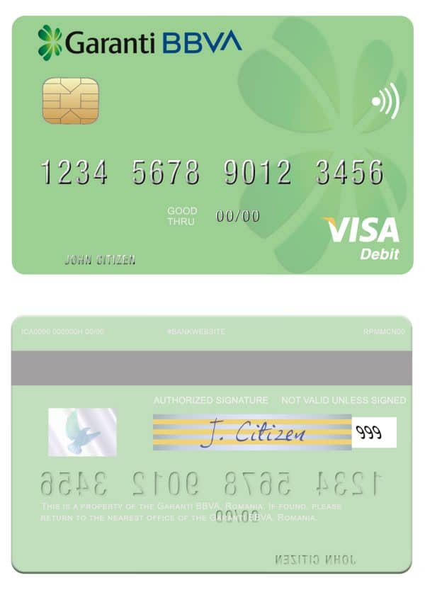 Fillable Romania Garanti BBVA visa debit card Templates Fillable Romania Garanti BBVA visa debit card Templates