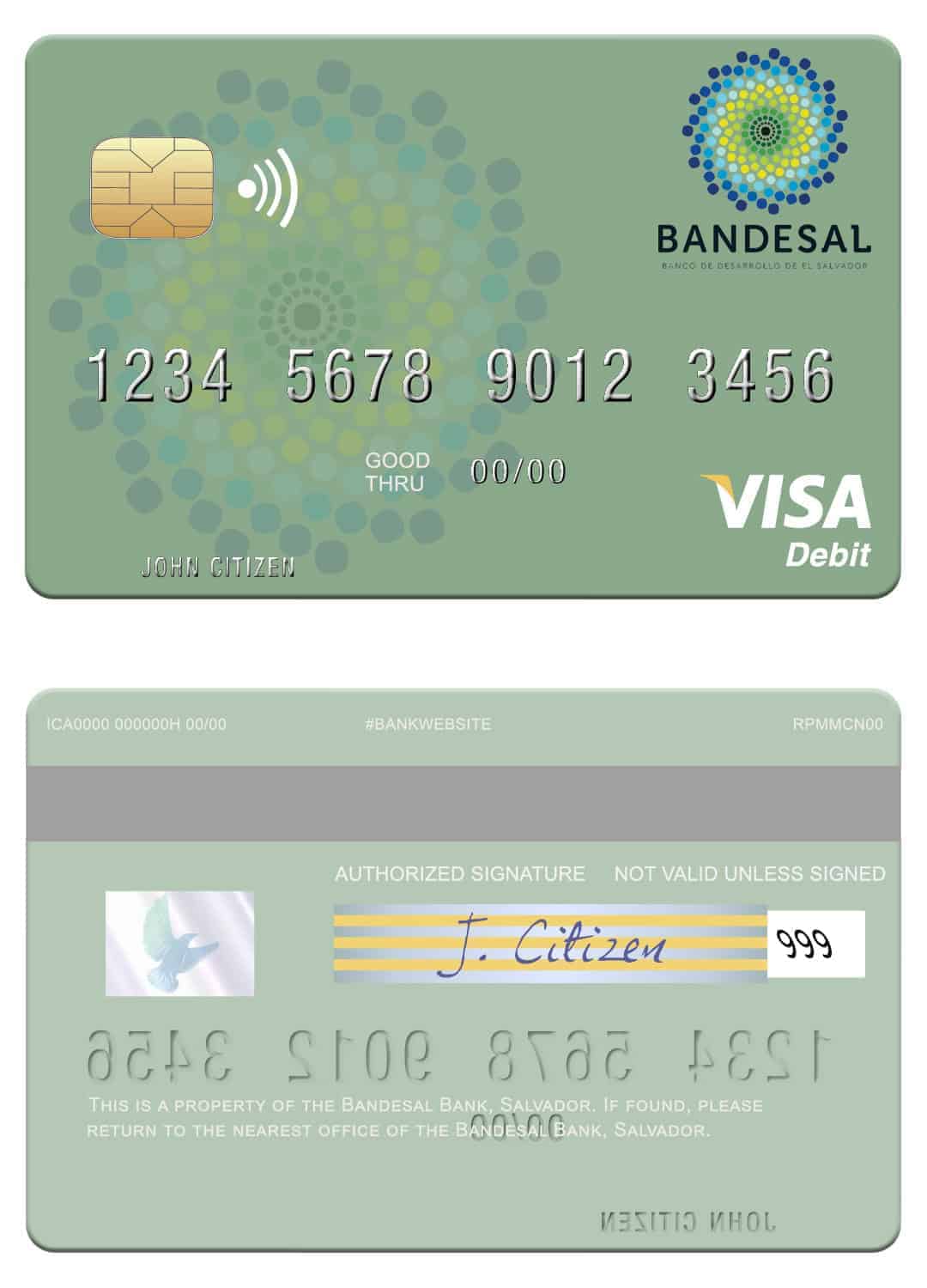 Fillable Salvador Bandesal Bank visa debit credit card Templates Fillable Salvador Bandesal Bank visa debit credit card Templates