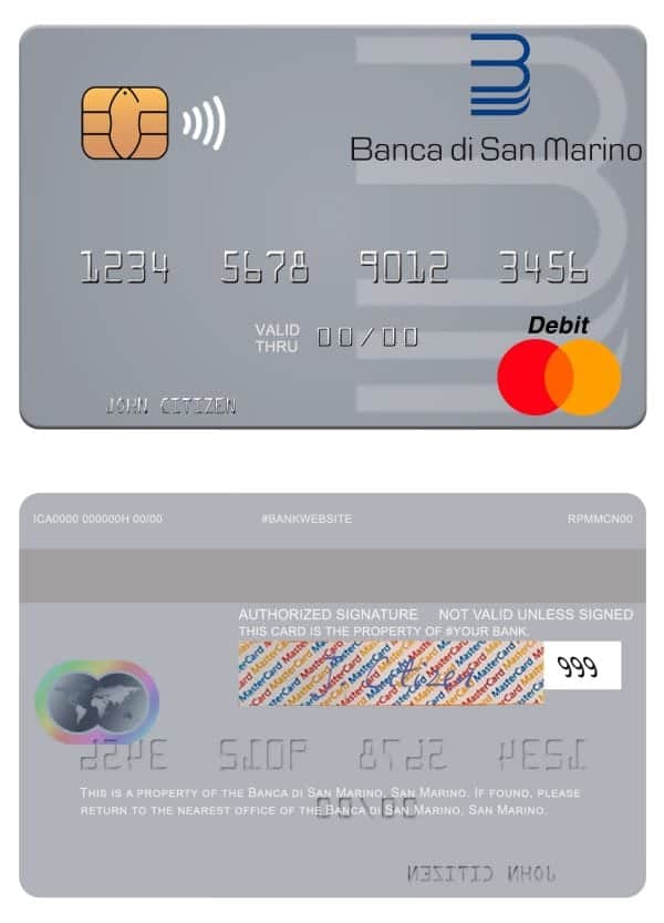 Fillable San Marino Banca di San Marino mastercard Templates Fillable San Marino Banca di San Marino mastercard Templates