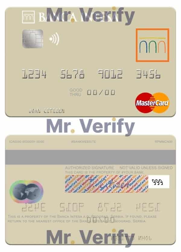 Fillable Serbia The Banca Intesa a.d. Beograd mastercard Templates Fillable Serbia The Banca Intesa a.d. Beograd mastercard Templates