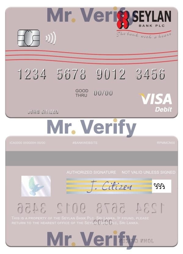 Fillable Sri Lanka Seylan Bank Plc visa debit card Templates Fillable Sri Lanka Seylan Bank Plc visa debit card Templates