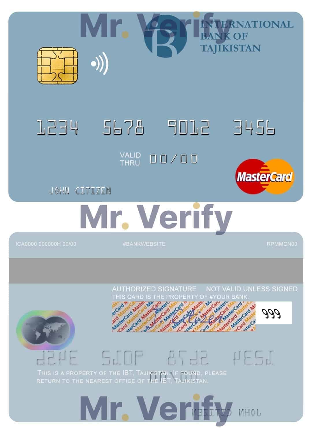 Fillable Tajikistan IBT Bank mastercard Templates Fillable Tajikistan IBT Bank mastercard Templates