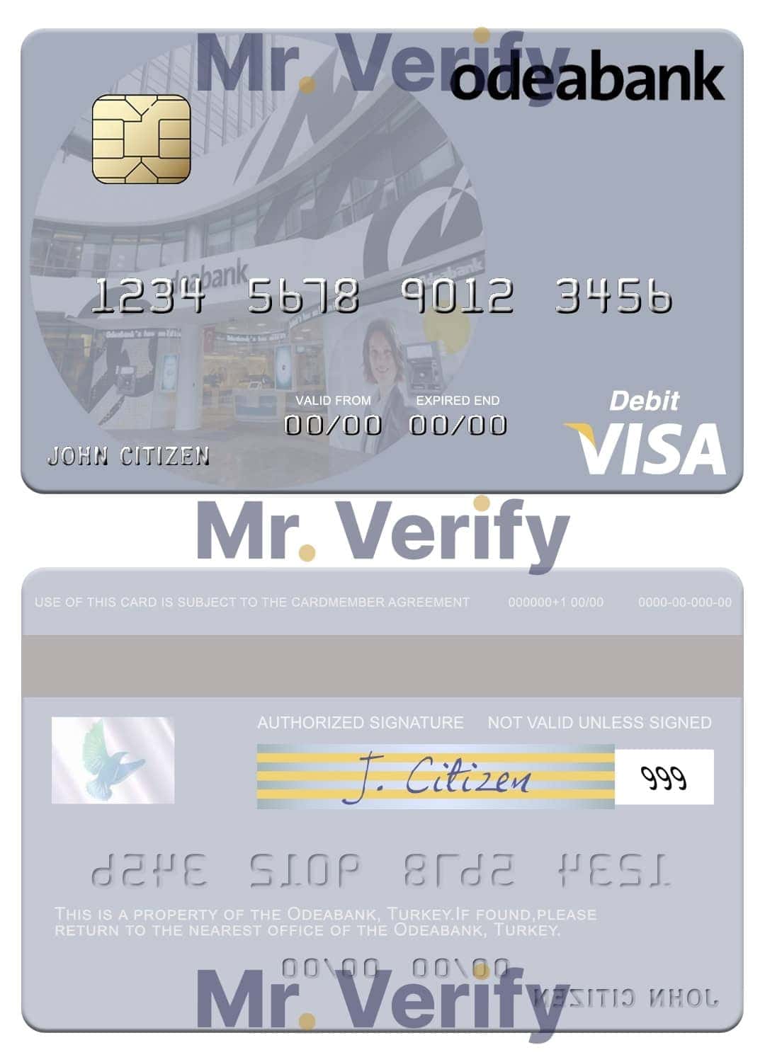 Fillable Turkey Odeabank visa debit card Templates Fillable Turkey Odeabank visa debit card Templates