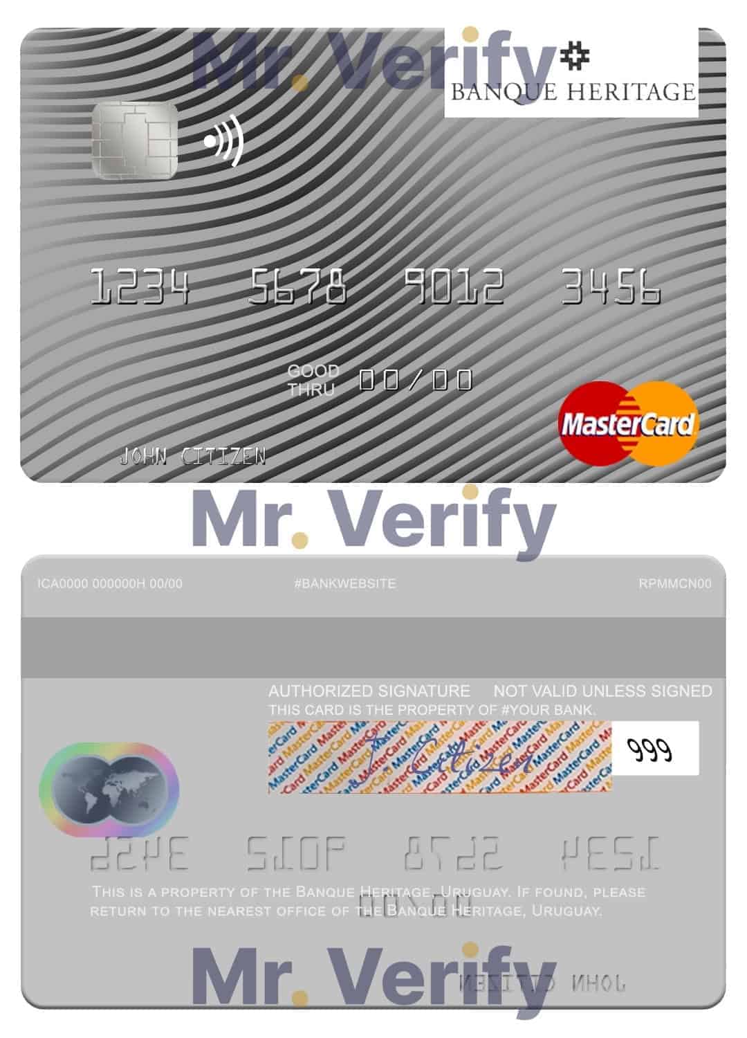 Fillable Uruguay Banque Heritage mastercard Templates Fillable Uruguay Banque Heritage mastercard Templates