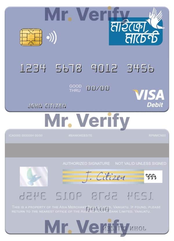 Fillable Vanuatu Asia Merchant Bank Limited visa debit card Templates Fillable Vanuatu Asia Merchant Bank Limited visa debit card Templates