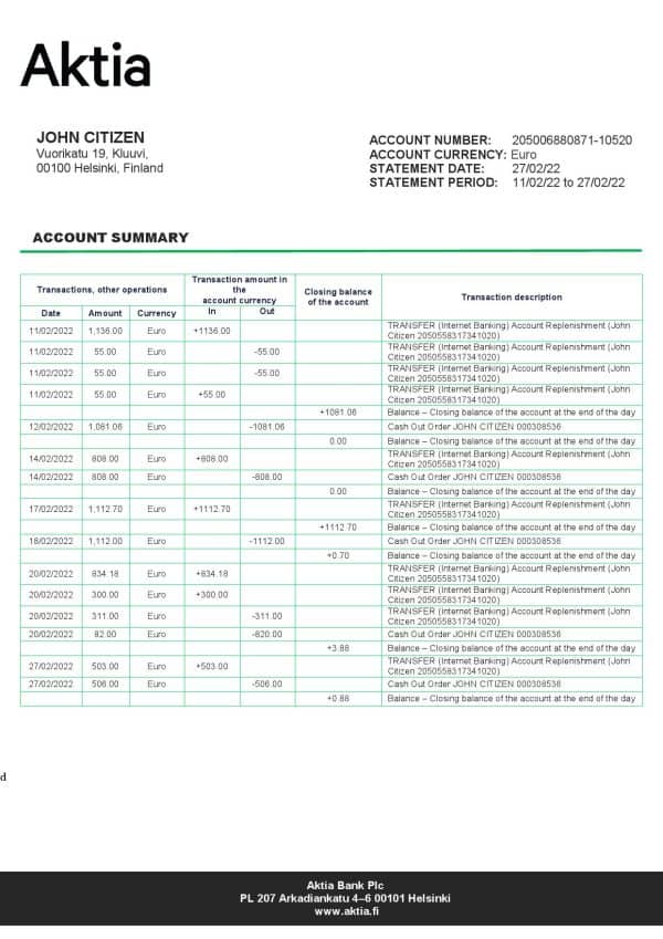 Finland-Aktia-Bank-statement-template-in-Word-and-PDF-format.jpg Finland Aktia Bank statement template in Word and PDF format