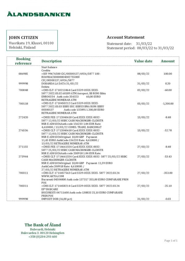 Finland-Aland-Bank-statement-template-in-Word-and-PDF-format.jpg Finland Aland Bank statement template in Word and PDF format
