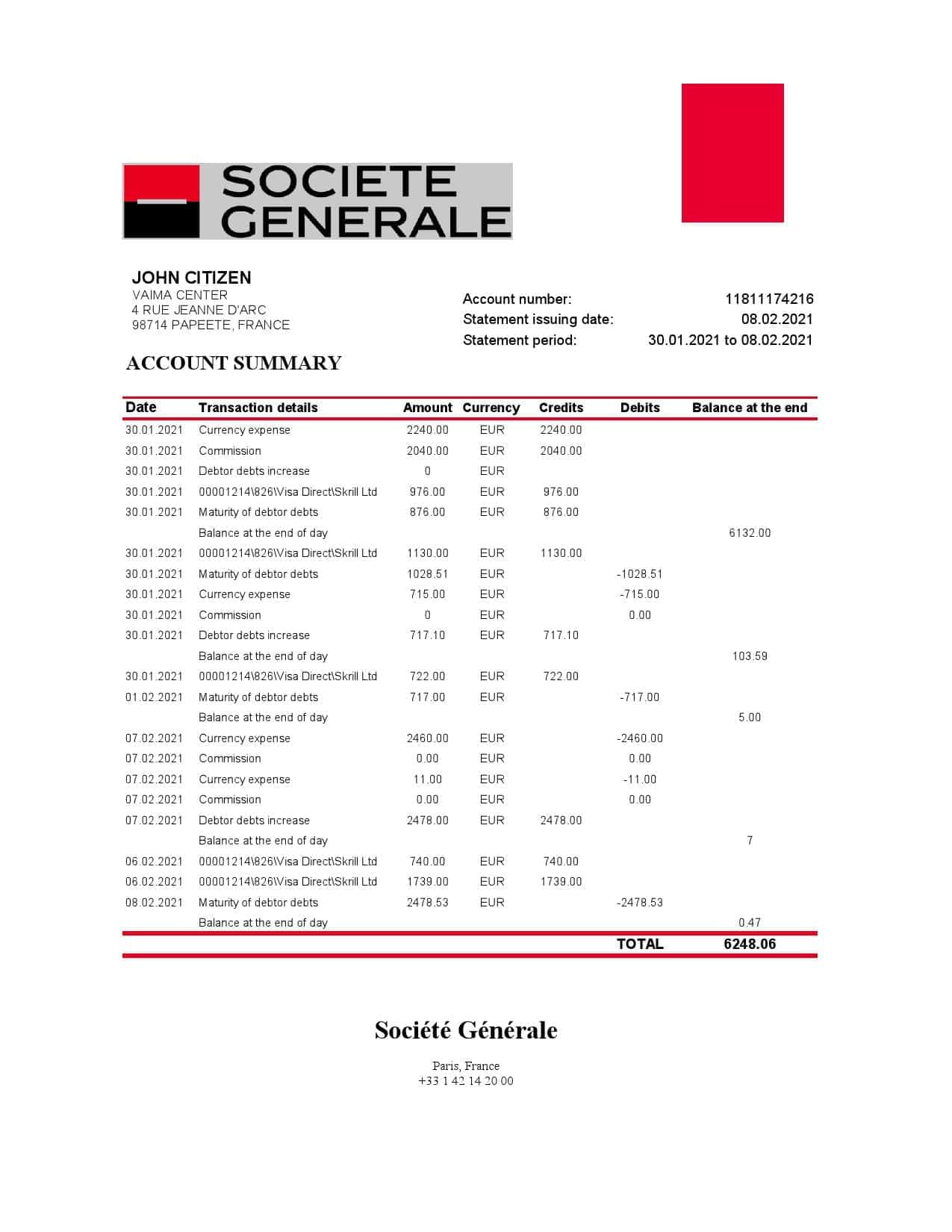 France-Societe-Generale-bank-statement_000001.jpg France Société Générale bank statement template in Excel and PDF format