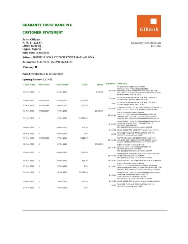 GTBank_000001.jpg Nigeria GTBank proof of address bank statement template in Word and PDF format