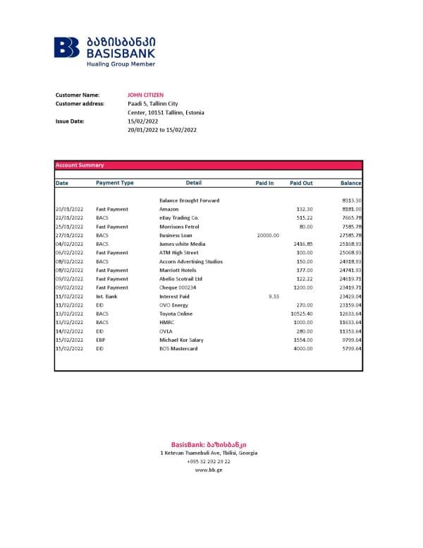 Georgia-Basis-Bank-statement-Excel-and-PDF-template.jpg Georgia Basis Bank statement Excel and PDF template