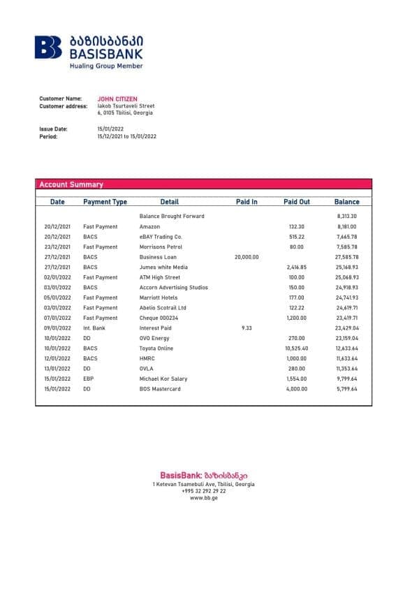 Georgia-Basis-Bank-statement-template-in-Word-and-PDF-format.jpg Georgia Basis Bank statement template in Word and PDF format
