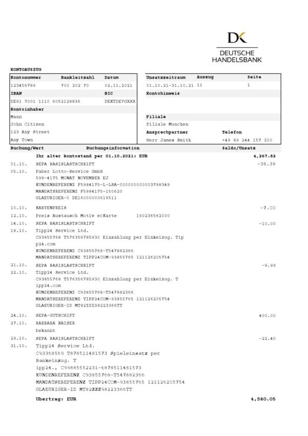 Germnay-Deutsche-Handelbank_000001.jpg Germany Deutsche Handelsbank AG bank statement template in .xls and .pdf format